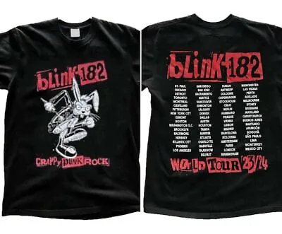 Buy Blink-182 World Tour 2023-2024 Shirt, Vintage Blink 182, Blink 182 Band • 56.93£