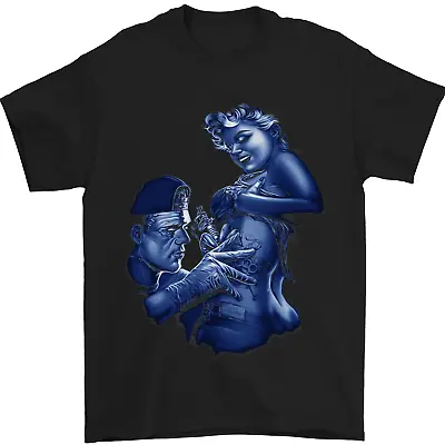 Buy Frankenstein Tattooing Marilyn Halloween Mens T-Shirt 100% Cotton • 9.99£