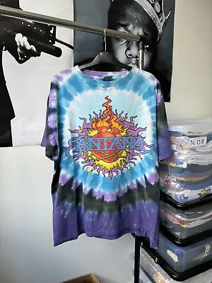 Buy Vintage 90s Santana Liquid Blue Graphic Print Retro T-shirt Size L. • 139.99£