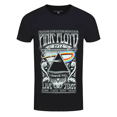 Buy Pink Floyd T-Shirt Carnegie Hall Poster Rock Band Official New Black • 14.95£