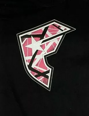 Buy FAMOUS STARS & STRAPS LADIES FITTED TOP TSHIRT Pink Logo BLACK 5 • 18.99£