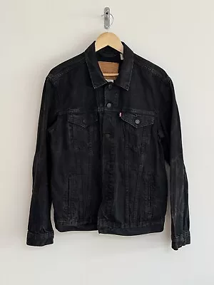 Buy Levis Denim Jacket Washed Black Large • 36.99£