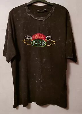 Buy Friends The Tv Series Official Mottled Grey Central Perk T Shirt Front Print L44 • 19.99£