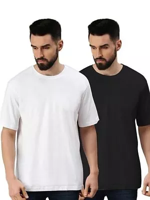 Buy Pack Of 2 Black & White Oversize T-shirt  For Unisex | T-shirt For Men's Women's • 42.12£