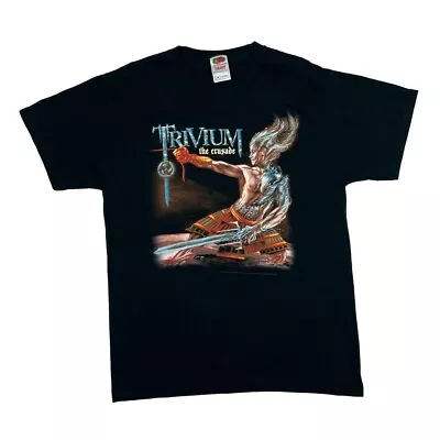 Buy TRIVIUM (2006) “The Crusade” Graphic Heavy Metal Metalcore Band T-Shirt Medium • 19.99£