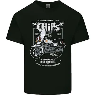 Buy Chips Police Motorcycle Drama Motorbike Mens Cotton T-Shirt Tee Top • 10.99£