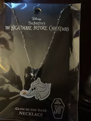 Buy Disney The Nightmare Before Christmas Zero GITD Necklace Pendant Glows NWT • 11.37£