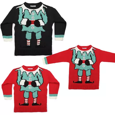 Buy Kids Knitted Xmas Retro Thick Sweater Joker Christmas Jumper  • 7.99£