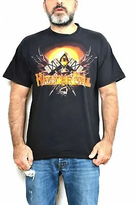 Buy HammerFall VTG 90s Heavy Metal Mens Black T-Shirt Fruit Of The Loom Super XL • 29£