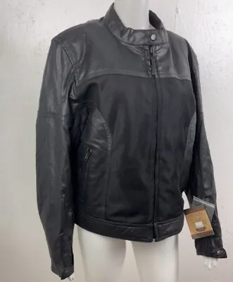 Buy River Road Leather Motorcycle Jacket With Zip Out Liner Ladies Size 2xl • 83.16£