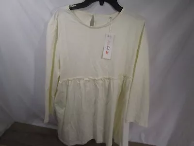 Buy Petallush Women's Tee Shirt Mid Sleeve Size XL Yellow Causal Round • 4.02£