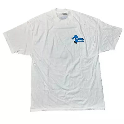 Buy Vintage Psycho Dog Single Stitch T-Shirt Graphic Print 90s USA White Mens XL • 24.99£