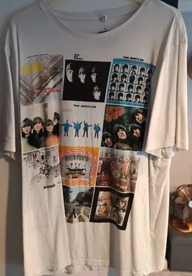 Buy The Beatles T Shirt Pop Rock Band Merch Tee Size XL John Lennon Paul McCartney • 14.30£