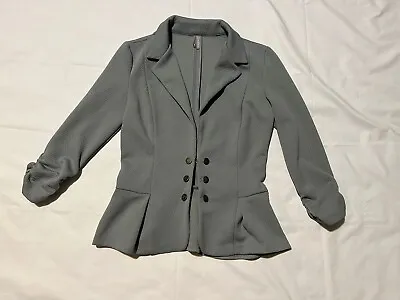 Buy Vanity Blazer Coat Jacket Size Medium Gray 3 Button • 25.42£