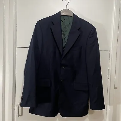 Buy Harvie & Hudson Blazer Jacket Jermyn Street Alfred Brown Navy 100% Wool Size 38R • 44.99£