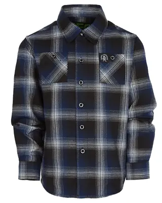 Buy New Dixxon Youth Flannel Extra Small  Suicidal Tendencies  Xs Shirt Nib Blue • 40.80£