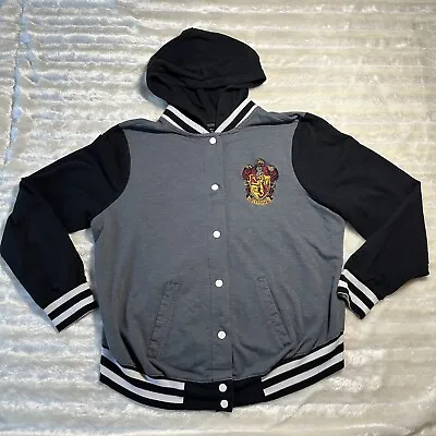 Buy Harry Potter Gryffindor Lightweight Varsity Jacket Womens Size 1 (S17) Oversize • 25.06£