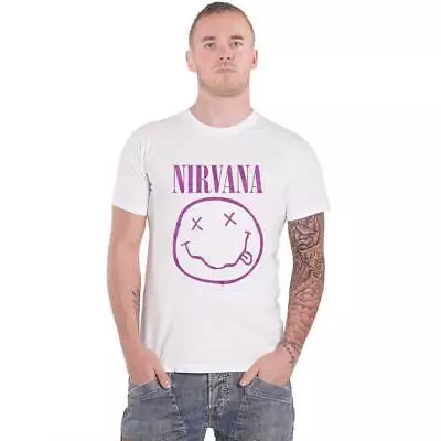 Buy Nirvana Purple Grunge Smile T Shirt • 16.95£
