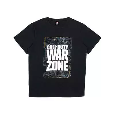 Buy Call Of Duty: Warzone - Black Map - T-shirt Large For Men • 11.49£