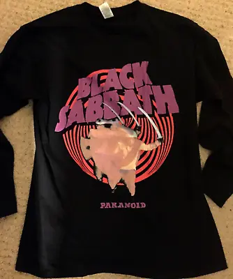 Buy Black Sabbath Paranoid T-shirt, Long Sleeve, Brand New, L, Heavy Rock Metal Ozzy • 27.99£