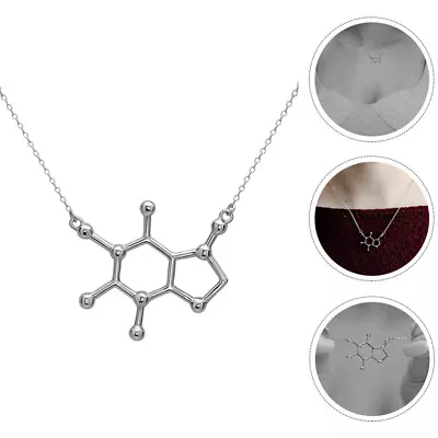 Buy  Chemical Necklace Girls Necklaces For Organic Chemistry Jewelry Caffeine • 7.39£
