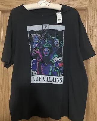 Buy New Disney Villains T-Shirt (Size: 2XL) *NWT* Evil Queen Ursula Maleficent • 11.32£