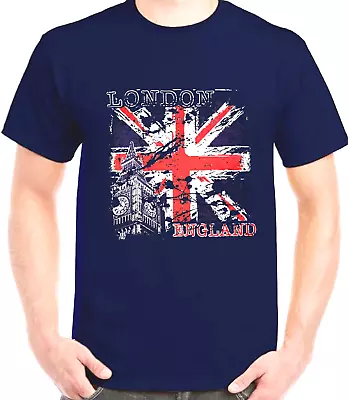 Buy London Faded Jack Souvenir Graphic Art Design Printed UNISEX Quality T.shirts • 9.49£