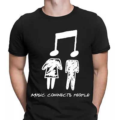 Buy Music Connects People Musical Rock Band Retro Vintage Mens T-Shirts Tee Top #D • 13.49£