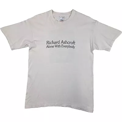 Buy Vintage Richard Ashcroft Rolling Stones Screen Stars Band T-shirt White Medium • 59.99£
