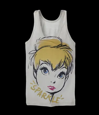Buy BLACK FRIDAY DEAL Tinkerbell Women's Vest- Peter Pan Classic Film - FREE POSTAGE • 12.99£