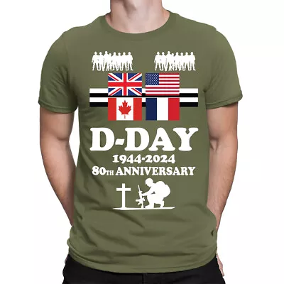 Buy D-Day 80th Anniversary T-Shirt UK Remembrance Military WW2 Unisex Tee Top #LWF • 9.99£