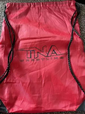 Buy TNA Wrestling Draw String Red Bag Impact - Mid-2000s - Merch - WWE WWF • 7£