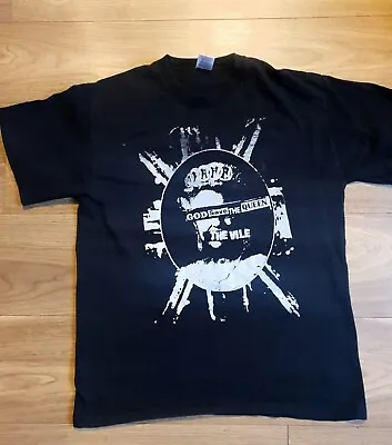 Buy God Save The Queen T Shirt Mens Medium Black Logo Sex Pistols The Vile Rock Band • 19.99£