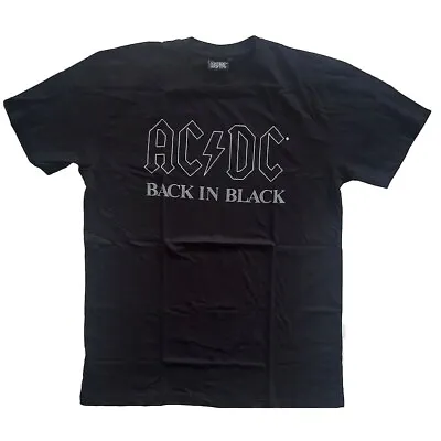Buy AC/DC T-Shirt: Back In Black Gift For Rock Fan ACDC Official Licensed Product • 36.41£