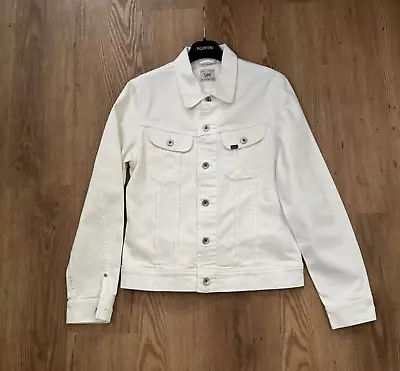 Buy Lee Rider Cream Mens Denim Cotton Jacket Size M • 25£