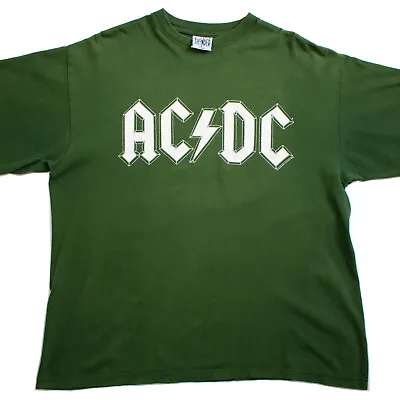 Buy Vintage ACDC 1996 Ballbreaker Green Tour Band T- Shirt XLARGE Blue Thunder Tag • 60£