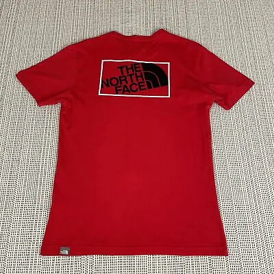 Buy The North Face T Shirt Small Mens Short Sleeve 100% Cotton Casual Double Sided S • 9.99£