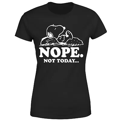 Buy Nope Not Today Lazy Sarcastic Funny Slogan Womens T-shirt Top #P1#OR#A • 9.99£