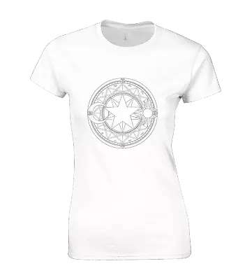 Buy Magic Circle Summoning Womens T Shirt Pentagram Evil Devil Supernatural Ouija • 7.99£