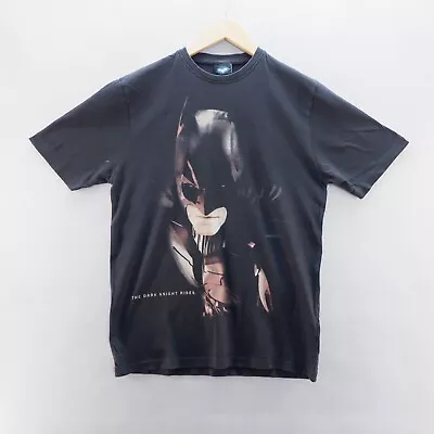 Buy Batman T Shirt Small Black The Dark Night Rises Graphic Print Short Sleeve Mens • 6.59£