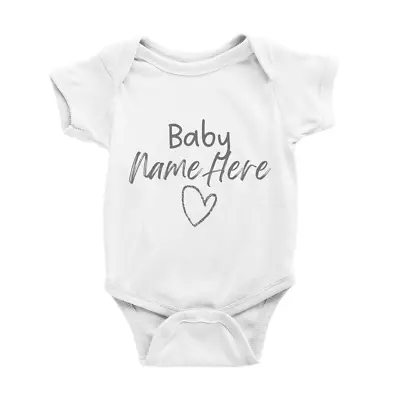 Buy Personalised Baby Reveal Vest Babygrow Bodysuit Announcement Custom Surname BBY3 • 9.99£