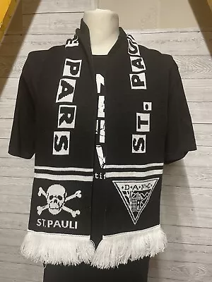 Buy St Pauli Football Club Official T Shirt And Scarf Bundle Size XL Black • 19.99£