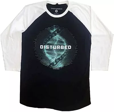 Buy Disturbed - Binary 3/4 Arm Raglan Shirt Gr. M - Official Band Merch • 17.22£