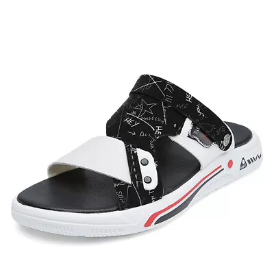 Buy Summer Popular Artificial Leather Sandals, Youthful Trendy Slippers For Youth • 26.39£