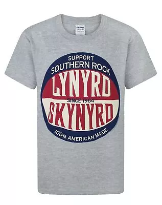 Buy Lynyrd Skynyrd Grey Short Sleeved T-Shirt (Boys) • 7.99£