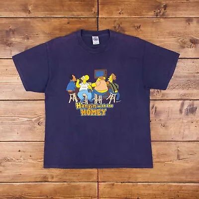 Buy Vintage Delta Simpsons T Shirt Large Short Sleeve Graphic Print Tee R30783 • 12.96£