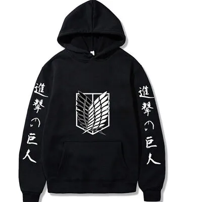 Buy Anime Hoodie Cosplay 3D Printed Attack On Titan Unisex Hooded Sweater Sweatshirt • 18.90£