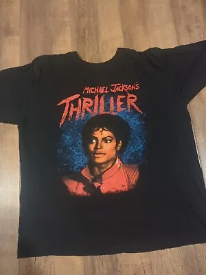 Buy Michael Jackson Thriller T-Shirt- Unisex King Of Pop 80's Merch XL  • 19.95£