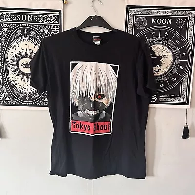 Buy Gildan Mens L Tokyo Ghoul Black Anime Manga Graphic Print Tshirt Top • 19.99£