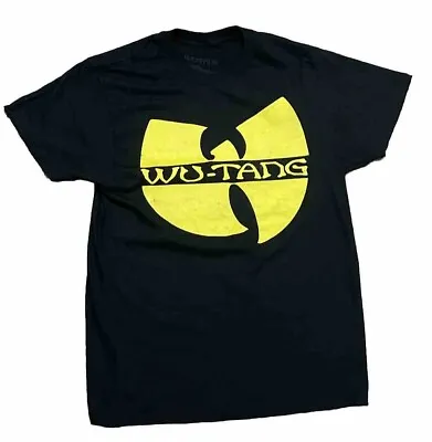 Buy Wu-Tang Clan Official Logo Rap Black & Yellow T-Shirt Men’s M • 9.49£